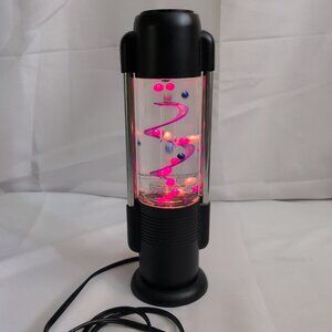 Vintage Aqua Water Ball Spiral Lamp KL-108 Black PARTS REPAIR READ WORKING Y2K